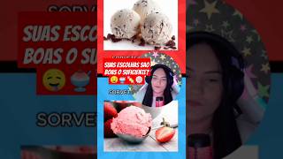 Desafio suas escolhas de comidas em 60 segundos 🍧🤤 quiz videoshort videoviral [upl. by Mirilla]