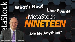 Whats New in MetaStock 19  LIVE with Kelly Clement MetaStock President [upl. by Lleryt]