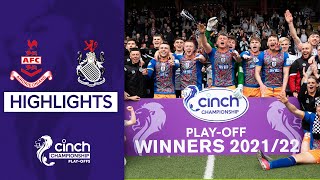 Airdrieonians 12 Queens Park  cinch Championship PlayOff Final 2nd Leg  Highlights [upl. by Pazia]