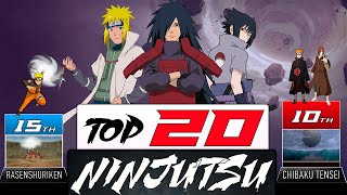 TOP 20 NINJUTSU TECHNIQUES  AnimeScale [upl. by Nnednarb]