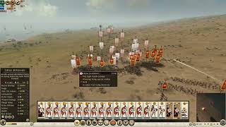 Total War Rome II  Grand Campaign Part09  Battle Of Thapsus  Against Carthage three Armies [upl. by Supple]