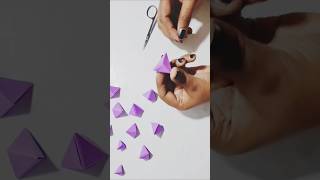 Easy 🧐 Polygonal cube  DIY Creative  diy papercrafts craft shorts [upl. by Christianna]