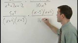 Multiplying Rational Expressions  MathHelpcom  Math Help [upl. by Einnep]