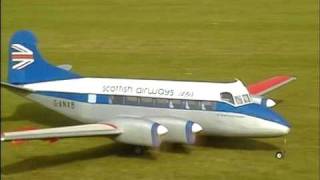 RC plane DeHavilland Heron at Baldock [upl. by Ivek]