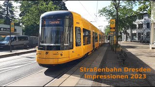 Straßenbahn Dresden  Impressionen 2023 [upl. by Gitlow830]