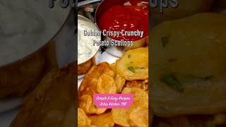 15 minute Spicy Crispy Crunchy Potato Scallops potatoscallops scollops fritters snacks foodie [upl. by Aklam974]