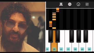 Goat villan bgm with Drumming easy piano tutorialThalaphathy vijayYuvan [upl. by Akceber278]