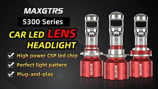 5300 Series H7 H11 H8 90059006 HB3 HB4 LHD LED Headlight Mini Lens Projector Low Beam Canbus Bulb [upl. by Elesig]