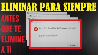 Eliminar Virus AntiUsbShortCut Streamer Autolt de la PC SIN PROGRAMAS 100 Efectivo [upl. by Aicenert]