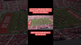 NC State amp Wake Forest Bands come together to pay tribute the those affected by hurricane Helene [upl. by Eittap]