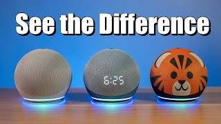 Whats the Difference Between the New Echo Dots [upl. by Ynoep444]