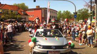 Der Eröffnungsumzug zum 133 Baumblütenfest in Werder  Havel 2012 [upl. by Bette]