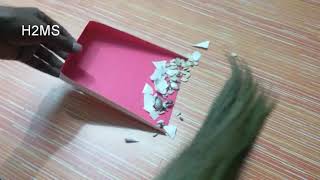 How to make simple dustpan inquot 2quot minutes hand made dust pan making ideasDIY Eco friendly dust pan [upl. by Netsirt]