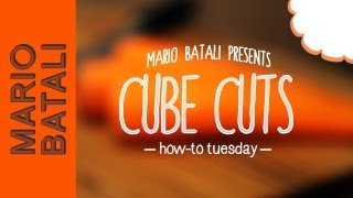 How to Make Cube Cuts Chef Technique [upl. by Hukill]