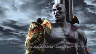 God of War 3 III Kratos Confronts Zeus First Time cut scene [upl. by Om]