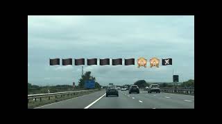 MOTORWAY LANE HOGGING Car Reg M6 JRK  Mr Jerk amp Car Reg RA09DAY [upl. by Freud]