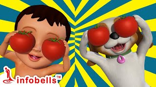 Aaha Tamatar Bada Mazedar  Hindi Rhymes amp Balgeet  Infobells [upl. by Johannah]