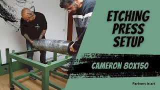 Watch Us Assemble the Cameron 80x150 Etching Press in Liege [upl. by Tessa]