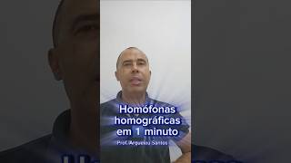 Homófonas homográficas homônimas perfeitas  Prof Arquelau Santos [upl. by Nannek]