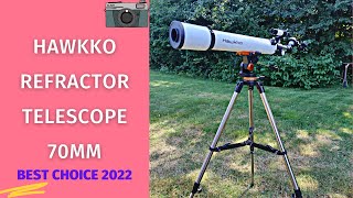 Hawkko Refractor Telescope 70mm Review amp How To Install  Top Refractor Telescope [upl. by Turoff338]