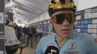 REMCO EVENEPOEL INTERVIEW AT THE FINISH  CAMEPONATU WORLD ROAD RACE  ZURICH 2024 [upl. by Hal567]