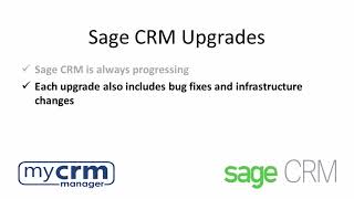 Sage CRM upgrade video 2024 [upl. by Dagney607]