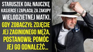 Staruszek dał nauczkę kasjerce i zapłacił za wielodzietną matkę Gdy zobaczył zdjęcie jej męża [upl. by Nnylacissej]