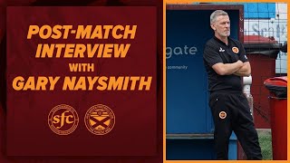 POSTMATCH  Gary Naysmith Reacts to Ayr United defeat [upl. by Tippets]