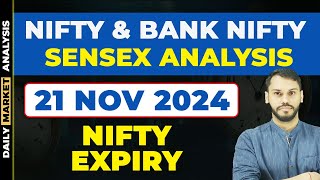 NIFTY PREDICTION FOR TOMORROW21 NOVEMBER BANK NIFTY PREDICTION NIFTY LIVE TRADING NIFTY STRATEGY [upl. by Catto]