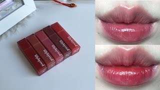 Swatch Lilybyred Bloody Liar Coating Tint  son Tint mới của Lilybyred  Thanhnu00 [upl. by Helprin]