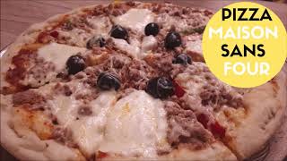 RECETTE DE PIZZA A LA POÊLECOMMENT faire une pizza sans four 🍕 [upl. by Weld]