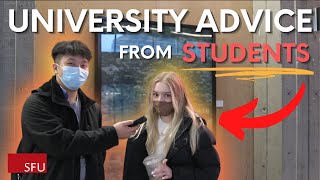 UNIVERSITY ADVICE for NEW UNIVERSITY STUDENTS  SFU [upl. by Tay]