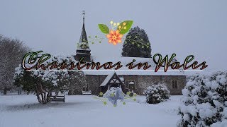 Snowy morning walk in a rural Welsh village ❄ [upl. by Lemmueu310]