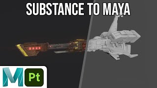 Exporting Textures From Substance 3D Painter to Maya Arnold [upl. by Yggep]