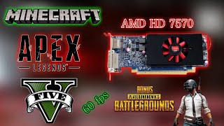 AMD HD 7570 Worth For Gaming In 2023 Gaming Testgta 5Pubg mobileapex legend [upl. by Cindie99]