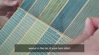 No Sew Handwoven Placemats with Easy Pickup Pattern [upl. by Giule]