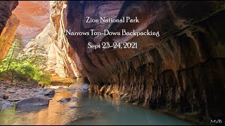 Zion Narrows Backpacking TopDown [upl. by Novj]