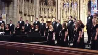 Oakville High School Madrigal Singers  Non Nobis Domine  NYC 2014 [upl. by Akcebar729]