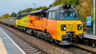 Trains at Thurnscoe  Bolton upon Dearne including LSL class 20 pair 091024 trains trainspotting [upl. by Beck706]