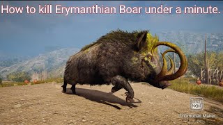 Assassins Creed® Odyssey easiest way to kill ERYMANTHIAN BOAR under a minute [upl. by Hepzi]