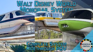 Disney World Monorail Complete System 4K POV 2024  Walt Disney World Monorail System [upl. by Ereveneug119]