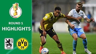 BVB moves to 2nd Pokal round  1860 München vs BVB 03  Highlights  DFB Pokal Round 1 [upl. by Dlabihcra562]