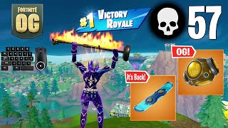 57 Elimination Solo Squads WORLD RECORD Win Full Gameplay Fortnite OG [upl. by Nell]