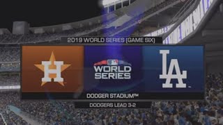 MLB The World Series 2019 Game 6 Astros vs LA Dodgers PS4 [upl. by Ludovico]