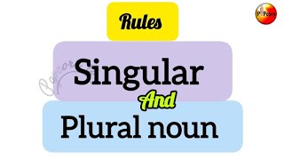 singular noun or plural noun rules worksheet for kids🫅popcorntvfln2024 englishgrammar [upl. by Reede178]