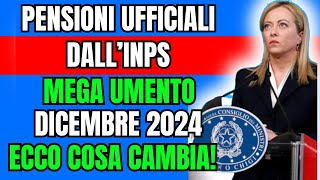 Dicembre da Ricordare Aumenti e Bonus in Arrivo per le Pensioni 💰 Scopri le Sorprese del Cedolino [upl. by Rudiger770]