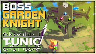 TUNIC  GARDEN KNIGHT Boss Fight Gameplay  The West Garden  How to beat Gameplay Guide  PCXbox [upl. by Heshum282]