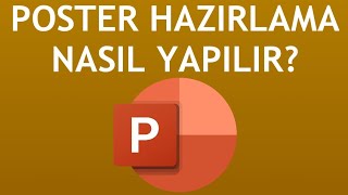 Powerpoint Poster Hazırlama Nasıl Yapılır [upl. by Ardnnek768]