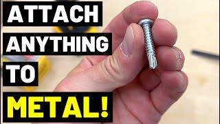 These Screws CAN DRILL STRAIGHT INTO METAL SelfDrilling ScrewsFasten Anything To Metal [upl. by Hahseram]