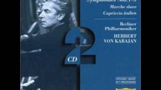 Herbert von karajan Dirigieren Berlin philharmonika  Tchaikovsky marche slave [upl. by Whitnell]